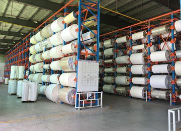 卷料存儲用哪種廣東工廠貨架？【易達貨架】